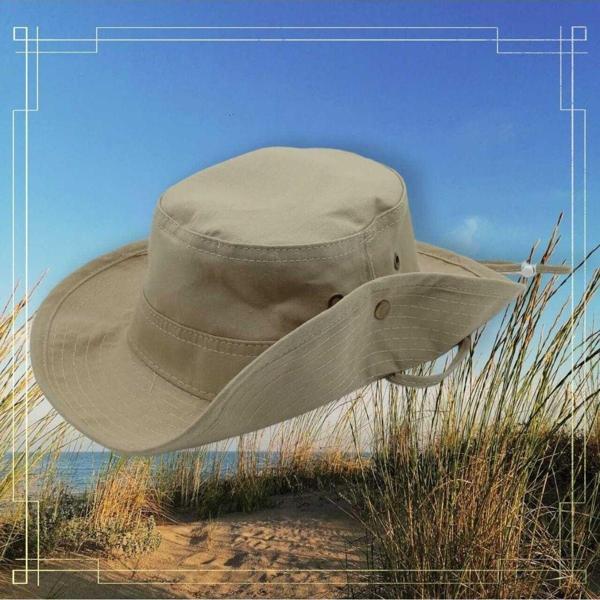 Uniquetrenders Unisex Yazlık Katlanabilir Safari Fötr Şapka Capuccino 58 - Image 1