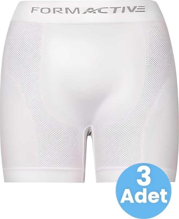 Uniquetrenders Erkek Dikişsiz/Seamless Nefes Alabilen Boxer 3 Adet Beyaz L-XL - Image 1