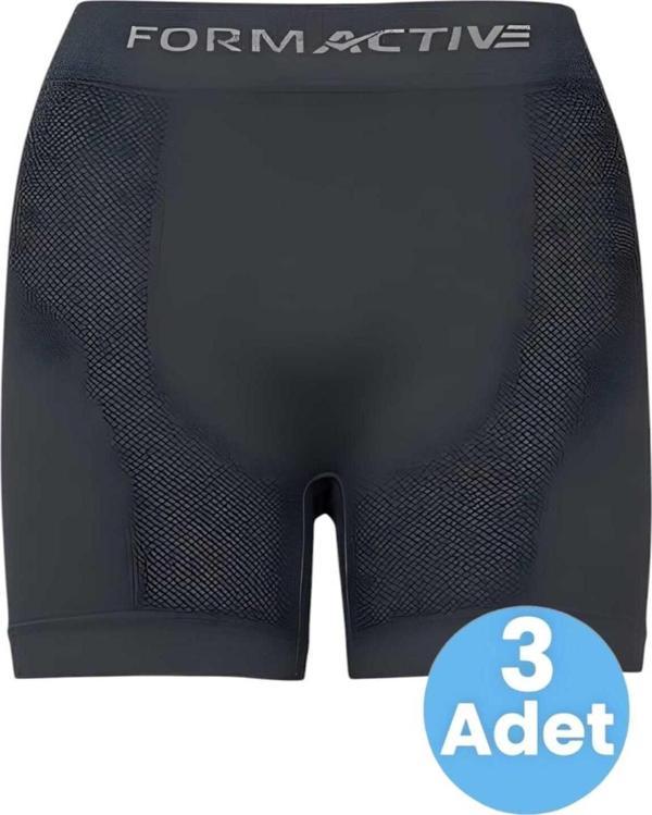 Uniquetrenders Erkek Dikişsiz/Seamless Nefes Alabilen Boxer 3 Adet Füme M-L - Image 1