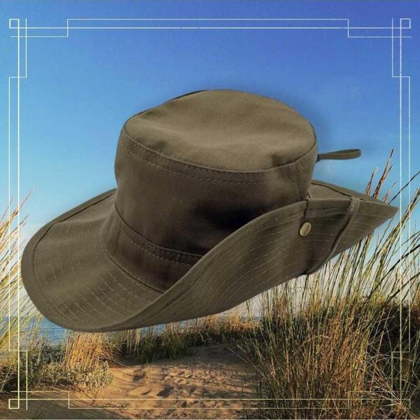 Uniquetrenders Unisex Yazlık Katlanabilir Safari Fötr Şapka Haki 56 - Image 1
