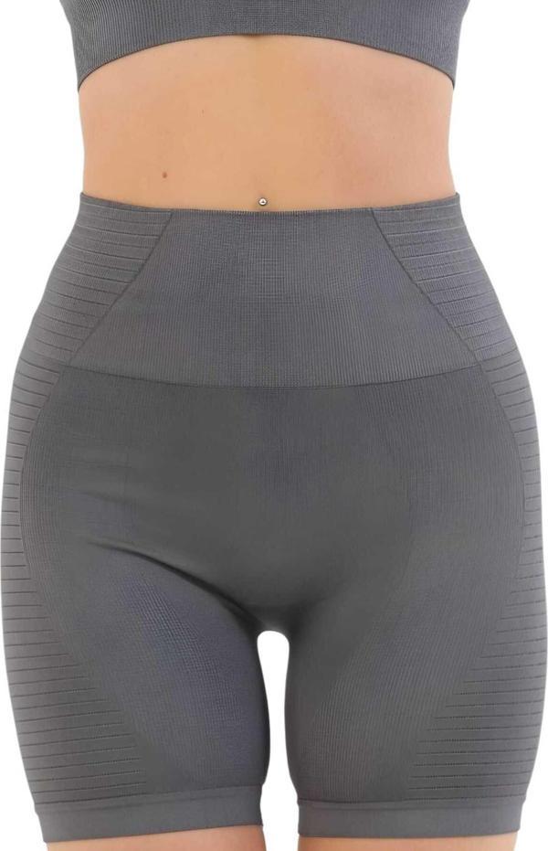 Uniquetrenders Kadın Tayt Kadın Spor Tayt Füme L-XL - Image 1