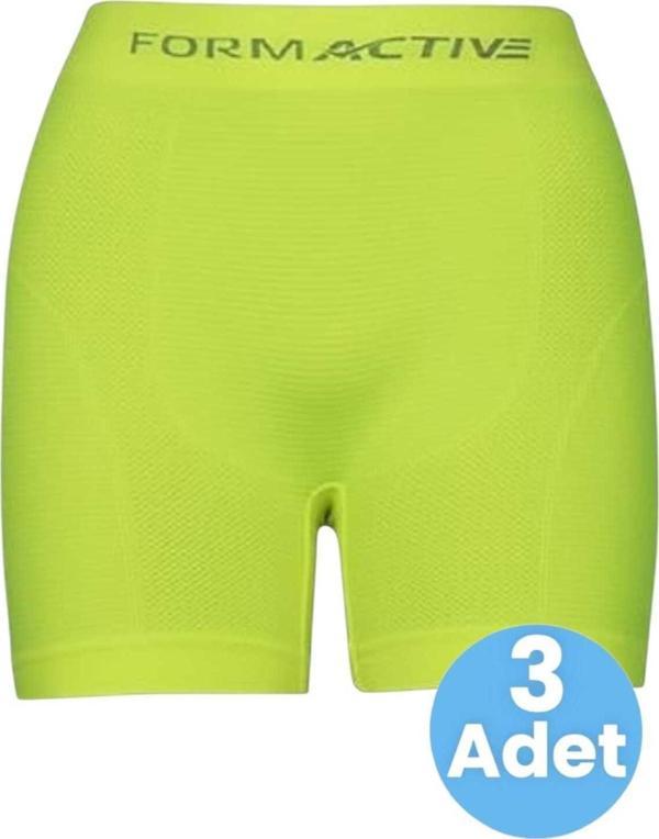 Uniquetrenders Erkek Dikişsiz/Seamless Nefes Alabilen Boxer 3 Adet Neon Sarı L-XL - Image 1