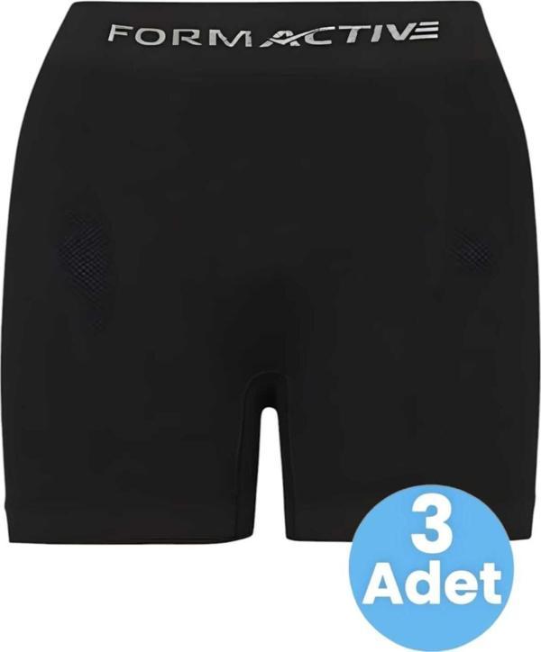 Uniquetrenders Erkek Dikişsiz/Seamless Nefes Alabilen Boxer 3 Adet Siyah L-XL - Image 1