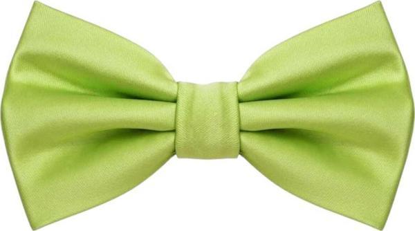 Uniquetrenders Erkek Düz Renk Saten Papyon Fıstık Yeşili  - Image 1