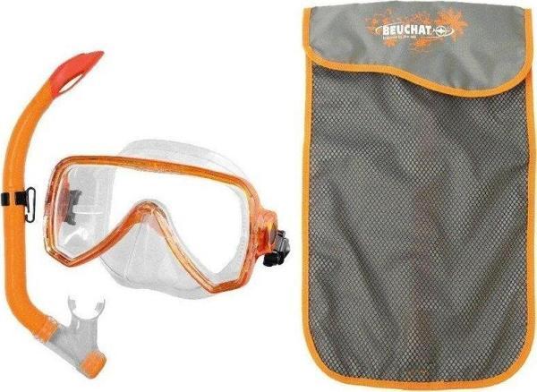 BEUCHAT SET MS OCEO Çocuk Maske Şnorkel(Tahliyeli), Turuncu - Image 1