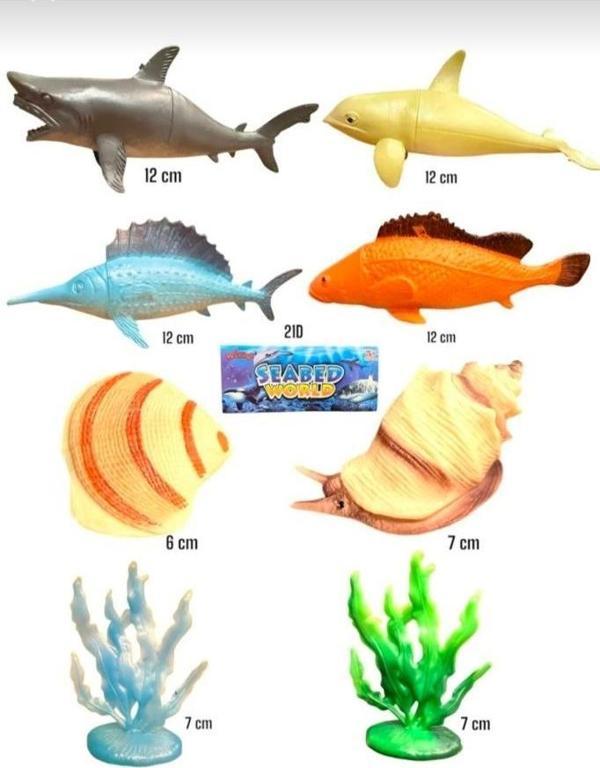 8 Parça Deniz Okyanus Hayvanları Seti 2021D - Image 1
