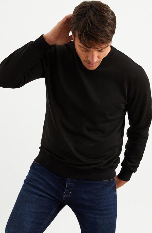 Mysport 5010 Erkek Bisiklet Yaka Baskılı Sweatshirt - Image 1