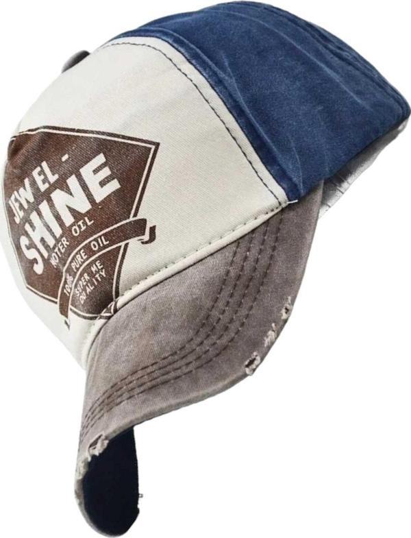 Uniquetrenders Unisex Eskitme Jewel Shine Ayarlanabilir Beyzbol Kep Şapka Baseball Şapka Kahverengi - Lacivert  - Image 1