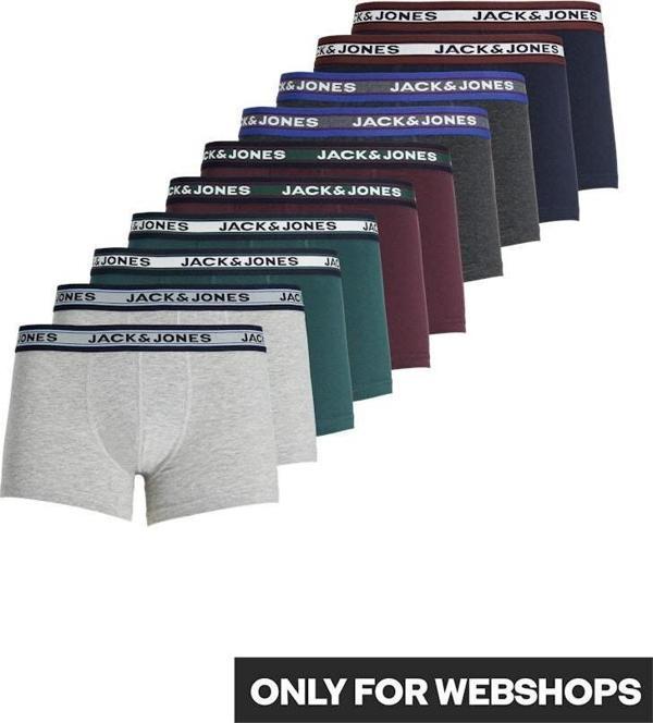 Jack&Jones Solıd 10 Lu Paket Erkek Boxer 12189937 - Image 1
