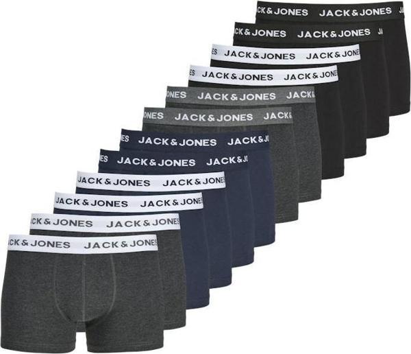 Jack&Jones Solıd 12 Li Paket Erkek Boxer 12189935 - Image 1