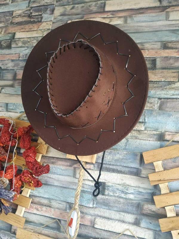 Reva Çocuk Kovboy Şapkası Ipli Kovboy Şapkası Garson Boy - Image 1