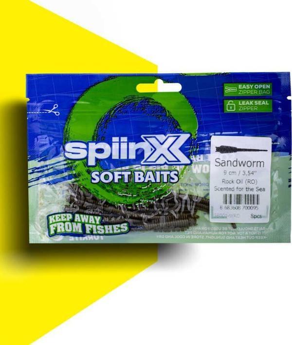 SPIINX SANDWORM SİLİKON 9CM 8P ROCK OIL - Image 1