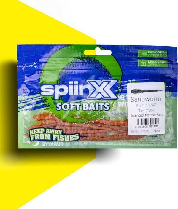 SPIINX SANDWORM SİLİKON 9CM 8P TAN - Image 1