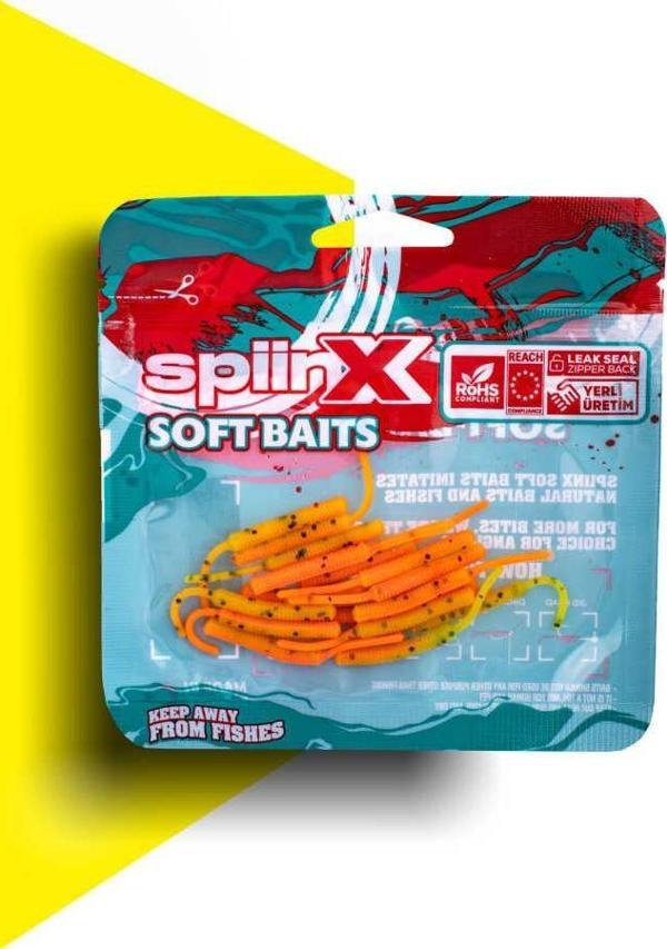 SPIINX BABY FISH SİLİKON 4.5CM 18P FIRE TIGER - Image 1