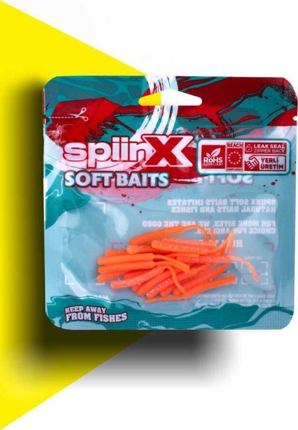 SPIINX BABY FISH SİLİKON 4.5CM 18P GLOW ORANGE GUM - Image 1