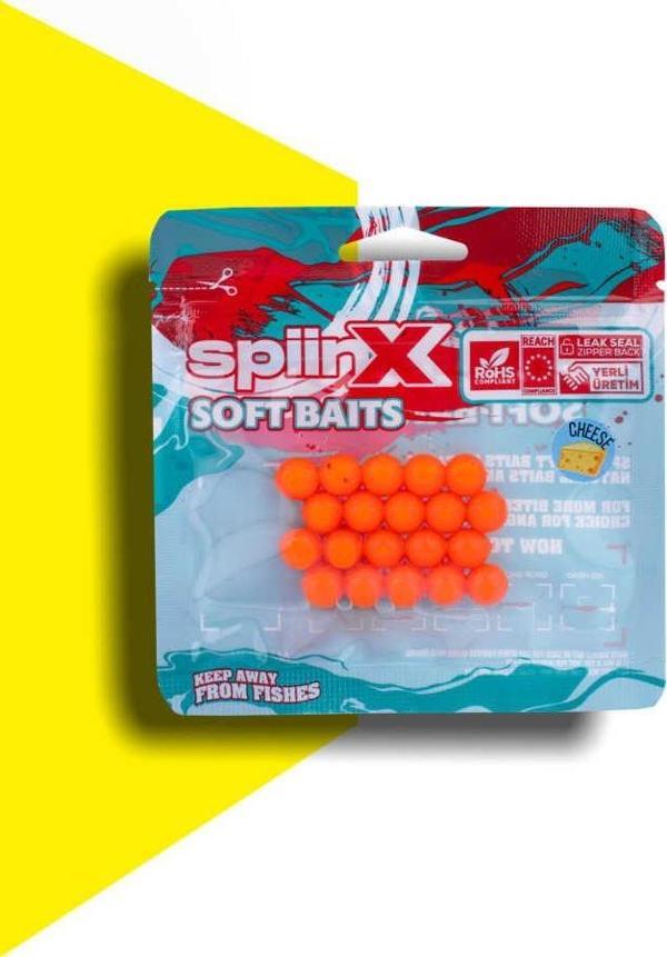SPIINX BALIK YUMURTASI 10MM 20P PEYNİR UV ORANGE - Image 1
