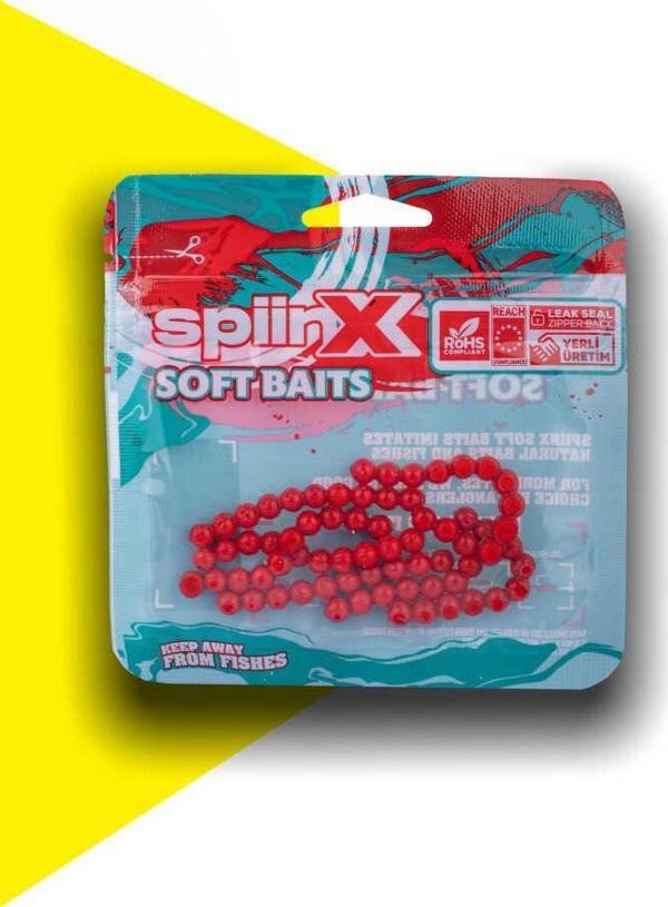 SPIINX BALIK YUMURTASI 6MM 70P HOT RED - Image 1