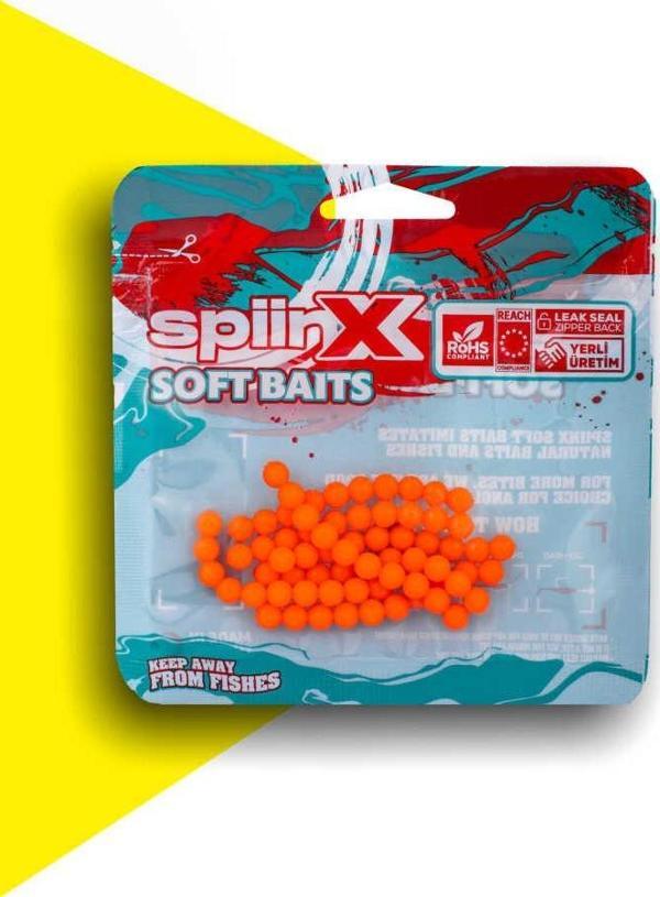 SPIINX BALIK YUMURTASI 6MM 70P UV ORANGE - Image 1