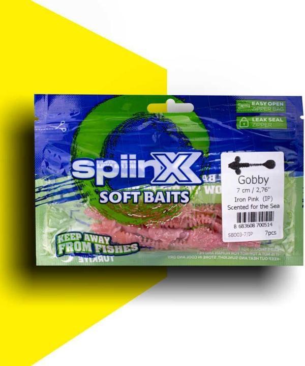 SPIINX GOBBY SİLİKON 7CM 7P IRON PINK - Image 1