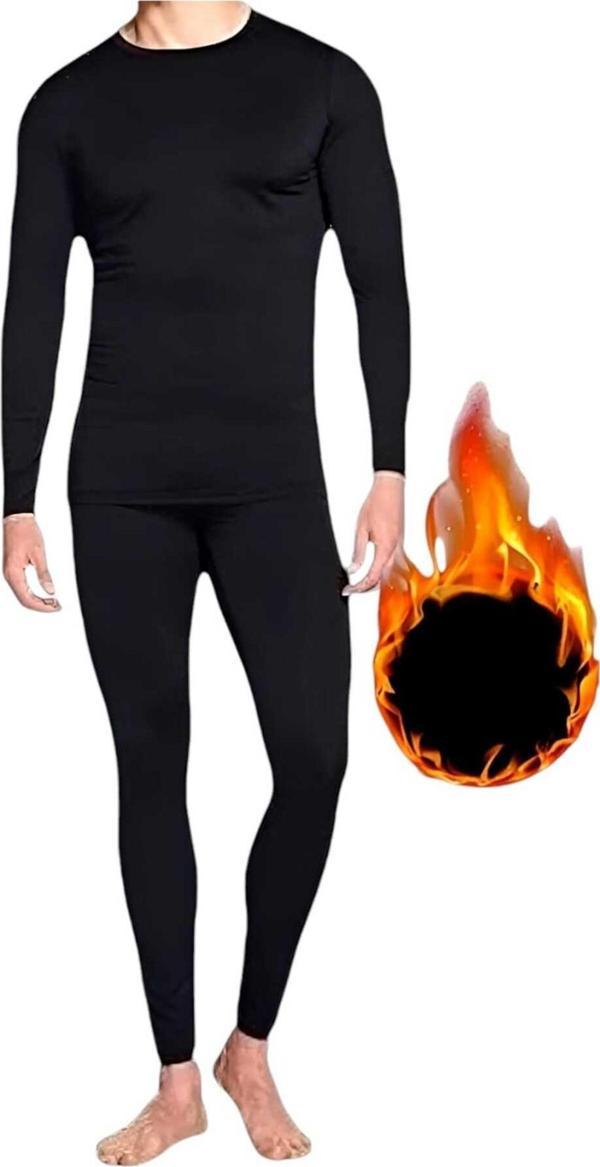 Uniquetrenders Erkek Termal Alt Üst İçlik Takımı Siyah 3-4 Yaş - Image 1