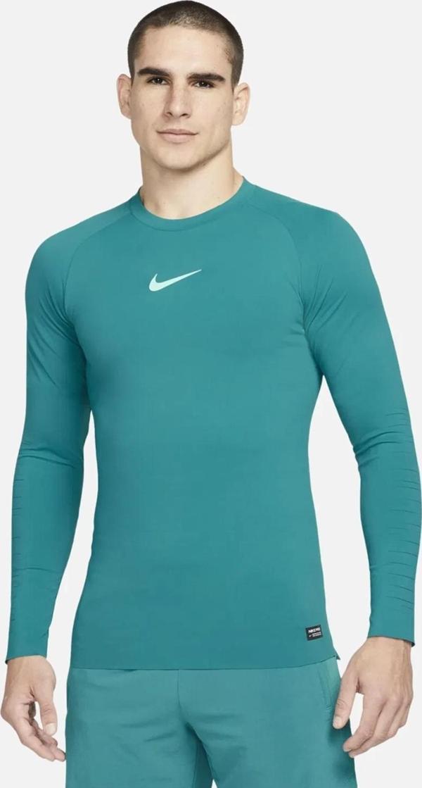 Nike Pro Dri Fit ADV Athletic Tight Fit Training Body Kalın Sıkı Erkek Koşu Antrenman Üstü Sweatshirt Yeşil - Image 1