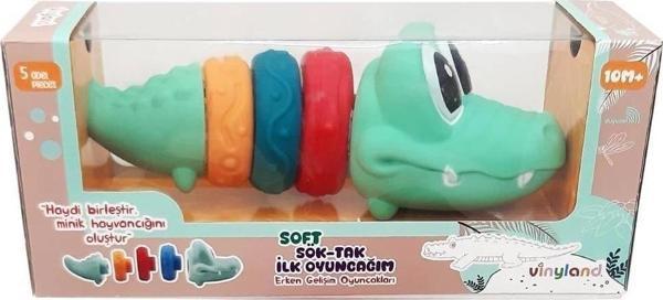 Sevimli Timsah Şeklinde Eğitici Lego Blok Seti Çocuklar İçin - Image 1