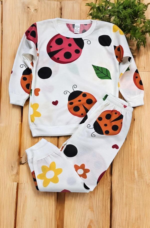 Uğur Böcekli Kız Bebek Pijama Takım - Image 1