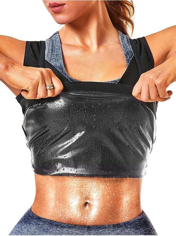Kadın Termal Sauna Atlet Yağ Yakımınıza Zayıflamanıza Yardımcı Renk Siyah (EX-04) - Image 1