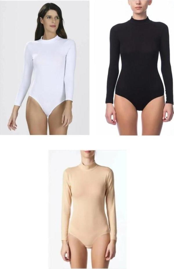 NBB 2960 KADIN UZUN KOL ÇOK RENKLİ ÇITÇITLI BODY 12 ADET - Image 1