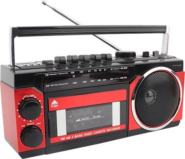 Müzik Seti Kasetçalar FM Radyo USB TF Kart Girişli MP3 Player Bluetooth Hoparlör - Image 1