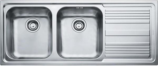 Franke Logica Line LLX 621-116 İnox 2 Gozlü Sağ Damlalıklı Evye - Image 1