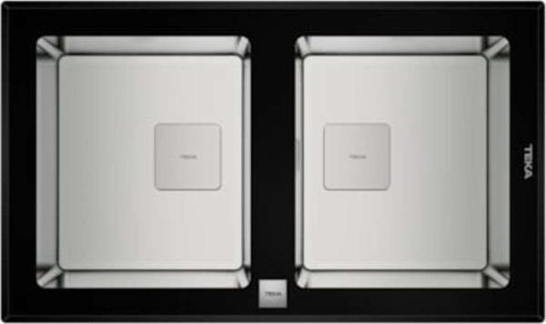 Teka Dıamond Rs15 Paslanmaz Çelik Siyah Cam Eviye - Image 1