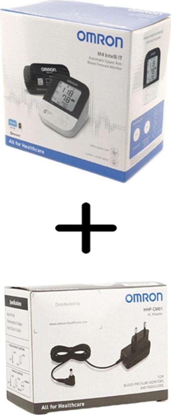 Omron M4 Intelli Tansiyon Aleti + Adaptör Set - Image 1