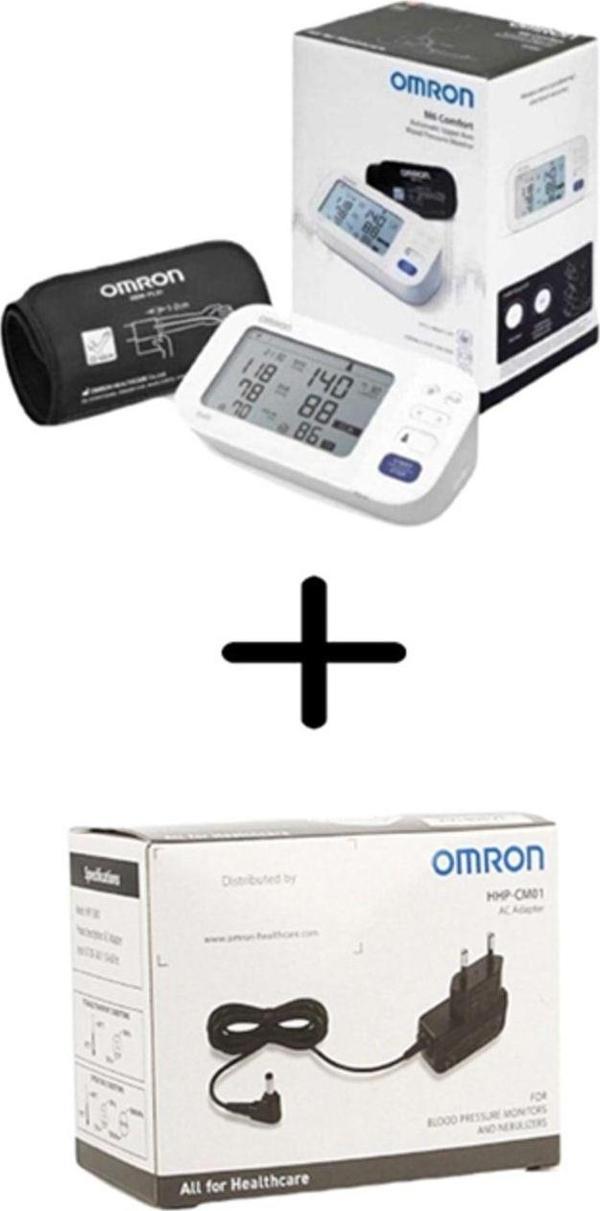Omron M6 Comfort Hem-7360-e Dijital Koldan Ölçer Tansiyon Aleti - Adaptör - Image 1