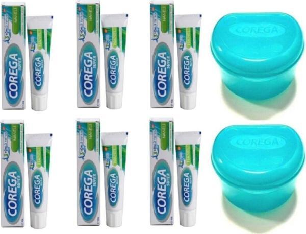 Protez Diş Yapıştırıcı Naneli 40 gr 6 Adet Protez Saklama Kutusu Hediyeli - Image 1