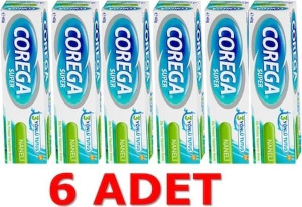 Super Diş Protez Yapıştırıcı Naneli Krem 40gr X 6adet - Image 1