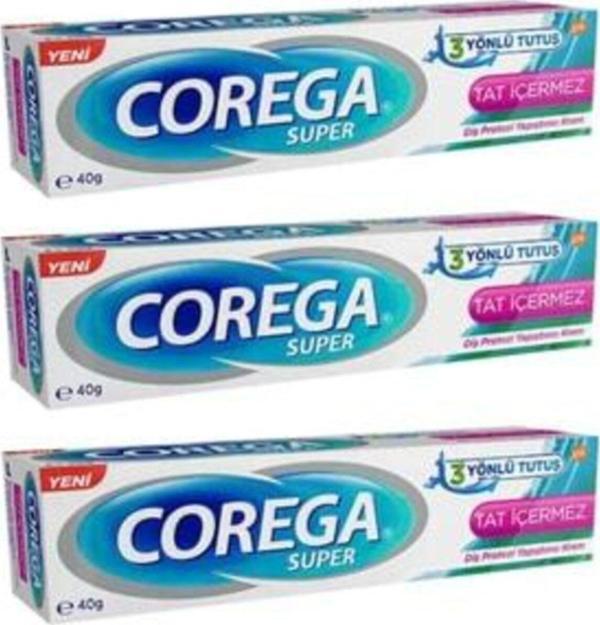 Tat Içermez Diş Protez Yapıştırıcı Krem 40gr 3 Adet - Image 1