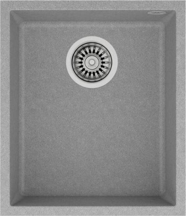 Teka Square 34.40 Tg Ston Gri Tezgah Altı Granit Evye - Image 1
