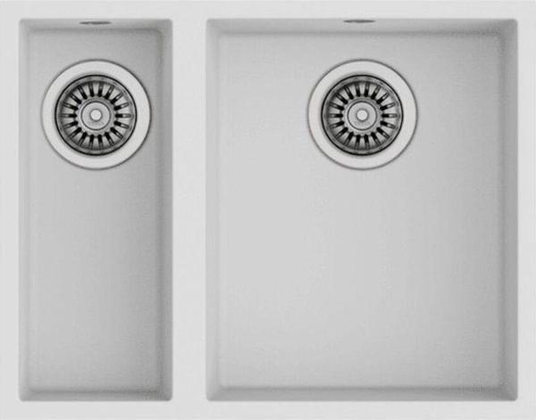 Teka Square 560 Tezgah Altı Artic Beyaz Granit Evye - Image 1