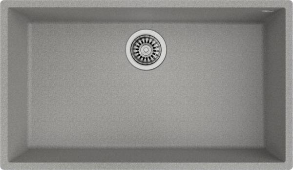 Teka Square 72.40 Tg Stone Grey Granit Evye, Tezgahaltı - Image 1