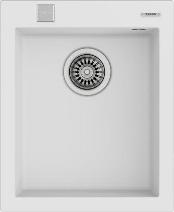 Teka Forsquare 34.40 Beyaz Tek Gözlü Granit Eviye - Image 1