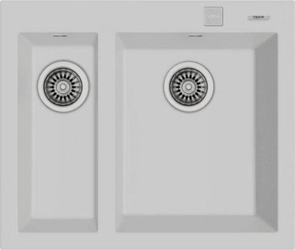 Teka Forsquare 590 Tg Artic Beyaz Tezgah Üstü Granit Evye - Image 1