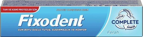 Fixodent Complete Ferah Diş Protez Yapıştırıcı Krem, 47 gr - Image 1