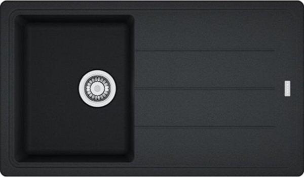 Franke Nero Basis Bfg 611-86 Tek Gözlü Granit Eviye (114.0655.971) - Image 1