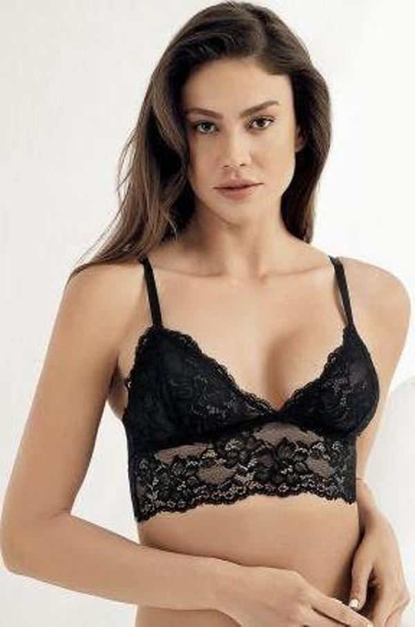 Şahinler Bayan Uzun Dantelli Balensiz Desteksiz Sütyen 13000 - Image 1