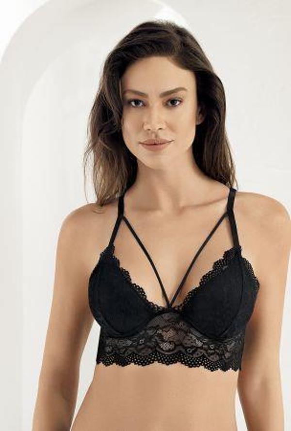 Şahinler Bayan Dantelli Kaplı Bralet Desteksiz Sütyen 13500 - Image 1