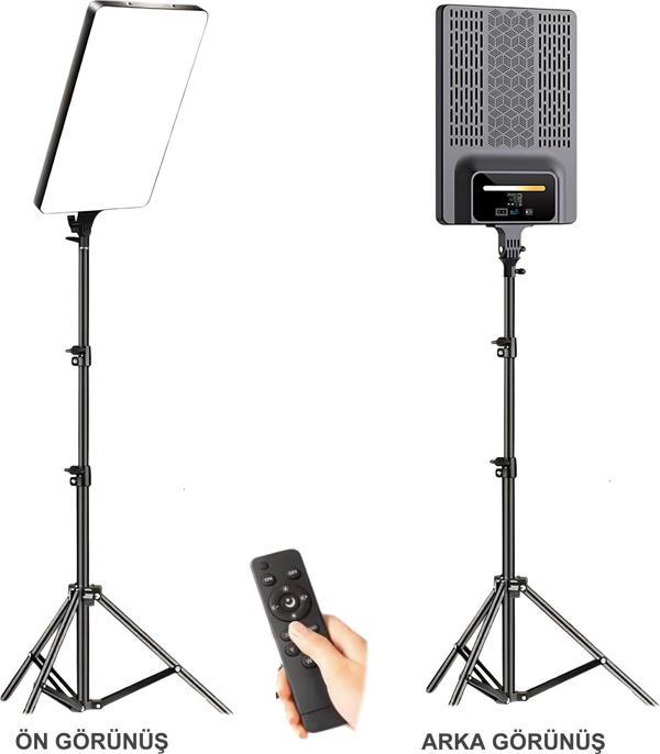 Gdx P300TS BiColor Fotoğrafçılık ve Stüdyo Aydınlatması 80 Watt LED Video Panel Sürekli Işık Tekli Set - Image 1