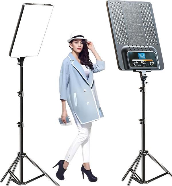 Gdx P300TS BiColor Fotoğrafçılık ve Stüdyo Aydınlatması 80 Watt LED Video Panel Sürekli Işık İkili Set - Image 1