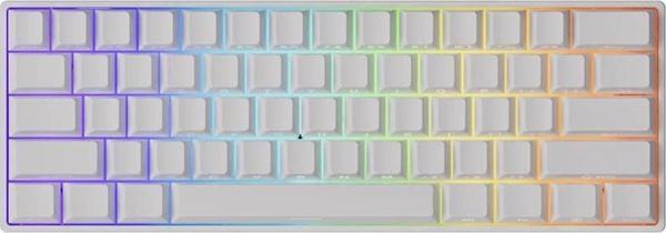 AKKO MONSGEEK FUN60 Pro Shine-Through White Hall Effect Manyetik Switch ARGB Kablosuz Hotswap Mekanik Gaming Klavye - Image 1