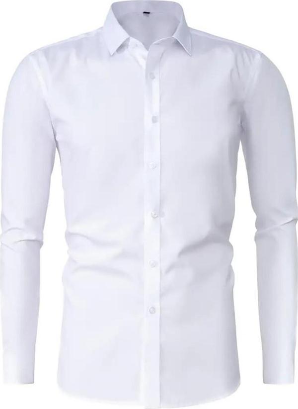 Erkek Slim Fitt Uzun Kol Likralı Gömlek 2392 BGL-ST04380 - Image 1